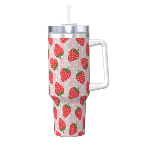 POCUK Strawberry Ice Bully mit Griff, wiederverwendbar, isoliert, für kalte und heiße Getränke, 1,2 l POCUK Strawberry Ice Bully mit Griff, wiederverwendbar, isoliert, für kalte und heiße Getränke, 1,2 l von POCUK