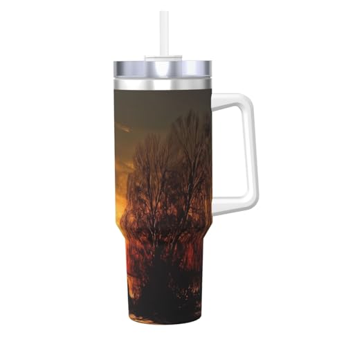 POCUK Sunset Ice Bully mit Griff, wiederverwendbar, isoliert, für kalte und heiße Getränke, 1,2 l POCUK Sunset Ice Bully mit Griff, wiederverwendbar, isoliert, für kalte und heiße Getränke, 1,2 l von POCUK