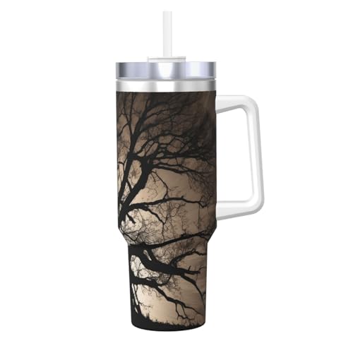 POCUK Tree Silhouette Ice Bully mit Griff, wiederverwendbar, isoliert, für kalte und heiße Getränke, 1,2 l POCUK Tree Silhouette Ice Bully mit Griff, wiederverwendbar, isoliert, für kalte und heiße Getränke, 1,2 l von POCUK
