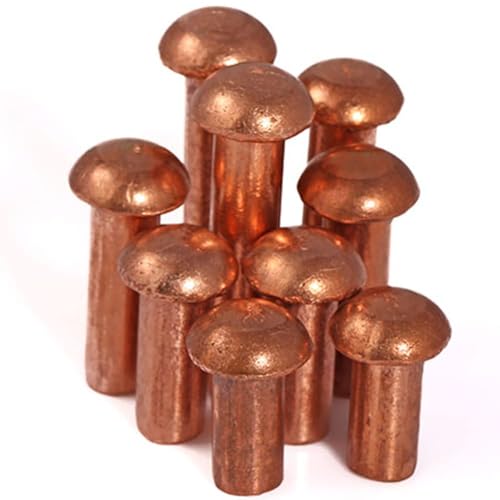 (10 Stück) violette Kupfernieten, M5 x 20 mm, verwendet in elektronischen Werkbänken, mechanischen Wellen. von PODODO