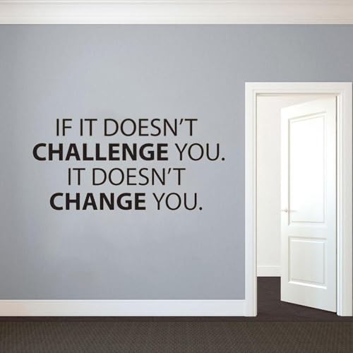 Inspirierender Wandaufkleber, Klassenzimmer-Aufkleber, Fitnessstudio-Wandaufkleber, Motiv: "If It Doesn't Challenge You", Vinyl, 103 x 57 cm Inspirierender Wandaufkleber, Klassenzimmer-Aufkleber, Fitnessstudio-Wandaufkleber, Motiv: "If It Doesn't Challenge You", Vinyl, 103 x 57 cm von PODODO