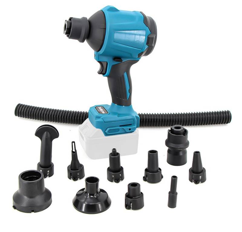 PODOFO Akku-Gebläse Akku-Gebläse Bürstenloser Turbo-Jet-Lüfter Tragbarer Akku-Laubbläser, (10 St), Batterien nicht im Lieferumfang enthalten von PODOFO