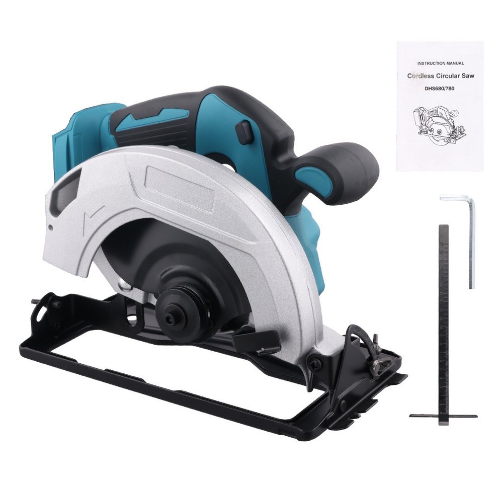 PODOFO Akku-Handkreissäge 7" 1000 W Akku-Kreissäge Elektrische Kreissäge, 5000 U/min 45-Grad-Gehrungskapazität ohne Akku und Ladegerät von PODOFO