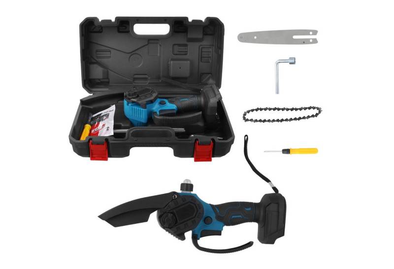 PODOFO Akku-Kettensäge 6'' UniversalChain Mini-Kettensäge Akku-Elektrokettensäge Mit Akku, 650W, für Äste, Holz, Schnittblumen, Baumholz, Baumschnitt von PODOFO