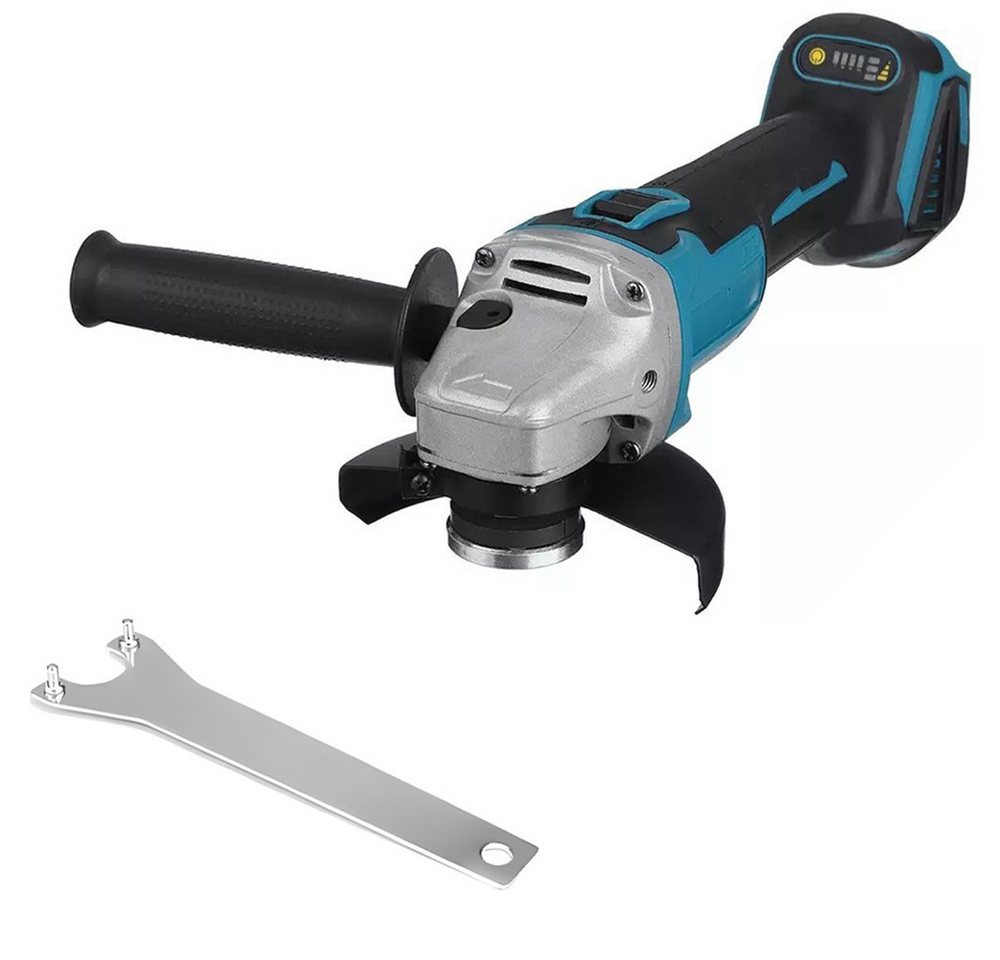 PODOFO Akku-Winkelschleifer Winkelschleifer 125 mm Elektrischer Winkelschleifer und Polierwerkzeug, max. 10000 U/min, max. 10000 U/min, ohne Akku und Ladegerät von PODOFO