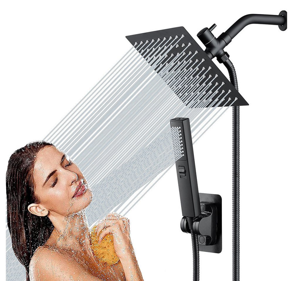 PODOFO Duscharmatur Duscharmatur Set, Duschsystem mit 15x15cm Regendusche und Handbrause Mit ausziehbarem Sprühkopf PODOFO Duscharmatur Duscharmatur Set, Duschsystem mit 15x15cm Regendusche und Handbrause Mit ausziehbarem Sprühkopf von PODOFO