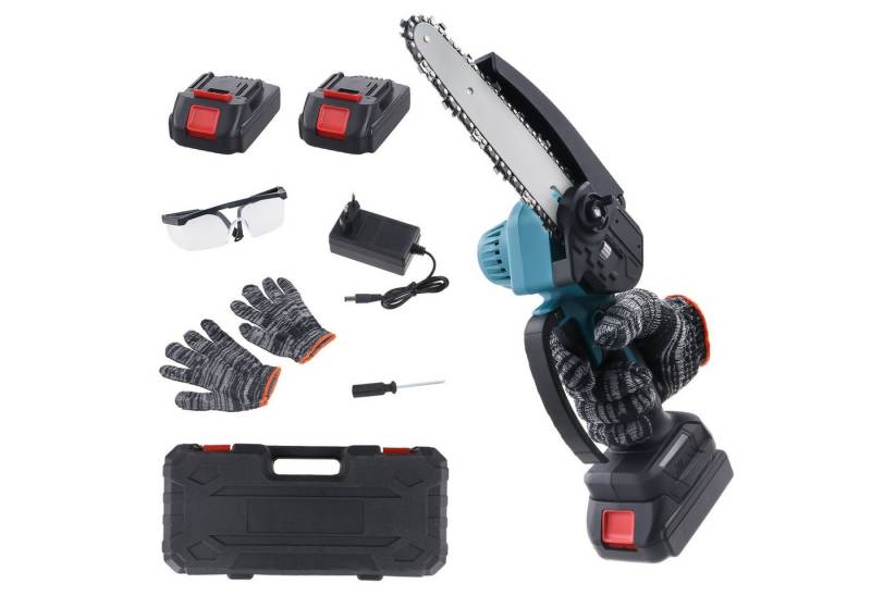 PODOFO Elektro-Kettensäge 12/6" Akku-Kettensäge bürstenlos Power Tools 21V von PODOFO