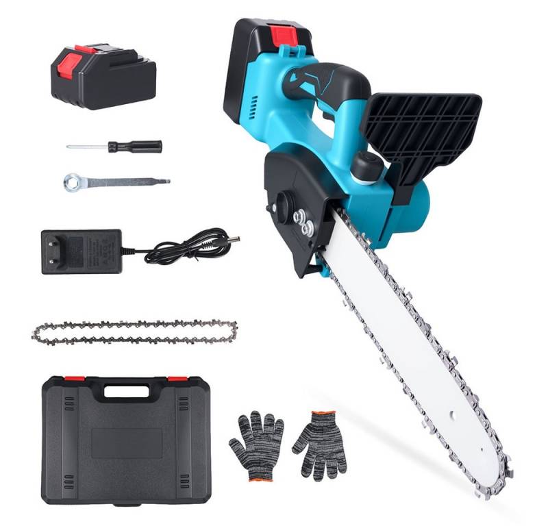PODOFO Elektro-Kettensäge 12/6" Akku-Kettensäge bürstenlos Power Tools 21V von PODOFO