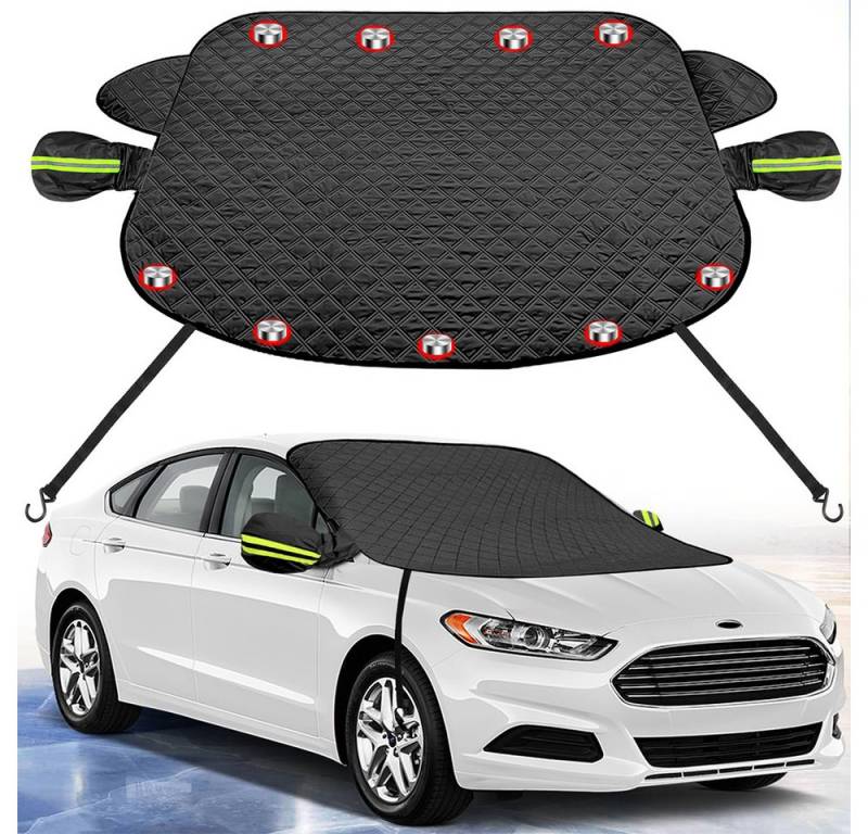 PODOFO Frontscheibenabdeckung Frontscheibenabdeckung Auto Faltbare mit Magnet Fixierung 157x126 cm, Sonnenschutz und Wärmeisolierung von PODOFO