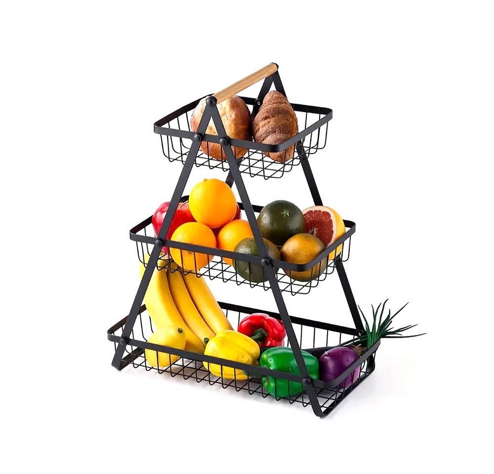 PODOFO Obstschale Obst Etagere Aufbewahrungskorb Abnehmbar Halter für Küche Büro, 3-stöckig, 2/3 Stockwerke verfügbar PODOFO Obstschale Obst Etagere Aufbewahrungskorb Abnehmbar Halter für Küche Büro, 3-stöckig, 2/3 Stockwerke verfügbar von PODOFO