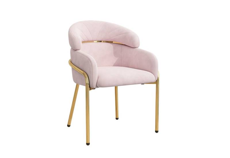 PODOFO Polsterstuhl Polsterstuhl Esszimmerstuhl Schlafzimmer mit vier Metallbeinen, Samt, Luxus PODOFO Polsterstuhl Polsterstuhl Esszimmerstuhl Schlafzimmer mit vier Metallbeinen, Samt, Luxus von PODOFO