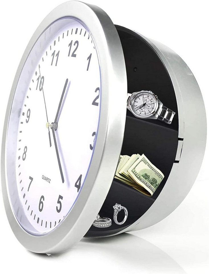 PODOFO Wanduhr Wanduhr versteckt Safe Container Box für Geld Stash Schmuck Wertsachen von PODOFO