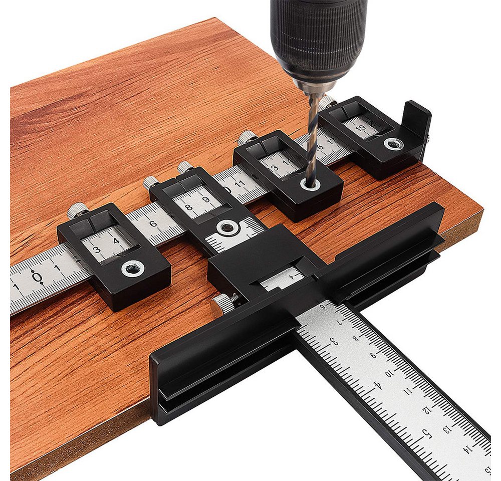 PODOFO Werkzeugkoffer Bohrschablonenführung zur Lochpositionierung Zapfenführung (1 St), Geeignet für die Montage von Türgriffen und Schubladenknöpfen von PODOFO