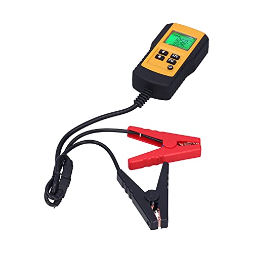 12 -V -Batterie -Tester, keine interne Batterie erforderlich, tragbar mit großer LCD -Batterie -Batteriestatusanalyse, CCA -Spannungswiderstandsprüfung, sicherer Gebrauch für von PODSJD