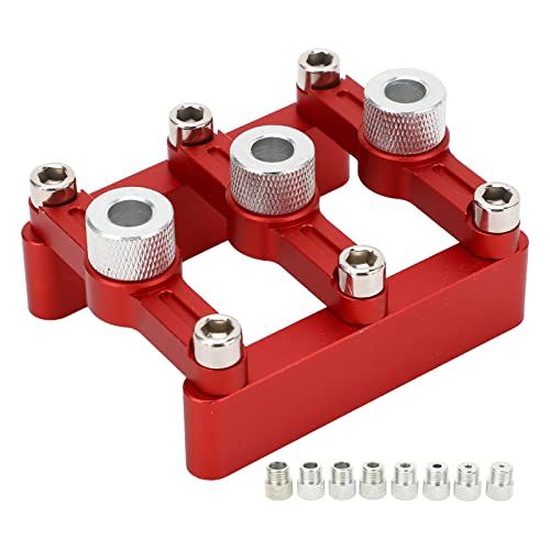 45 Grad Bohrhilfe Bohrführer für Holzdübel, Aluminium Bohrschablone gerade & schräg bohren, rostfrei, präzise Dübellöcher, vielseitiges Bohrzubehör für Möbelbau - einfache von PODSJD