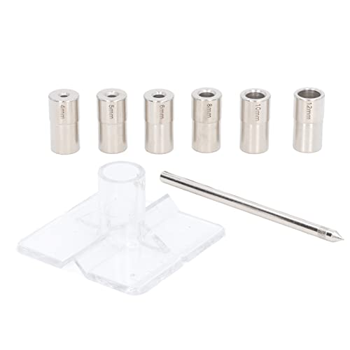 8 teiliges selbstzentrierendes Dowel Jig Set mit 6 Innendurchmessern - Präzise und robuste Bohrführung für genaues Bohren von Löchern in unterschiedlichen Größen von PODSJD