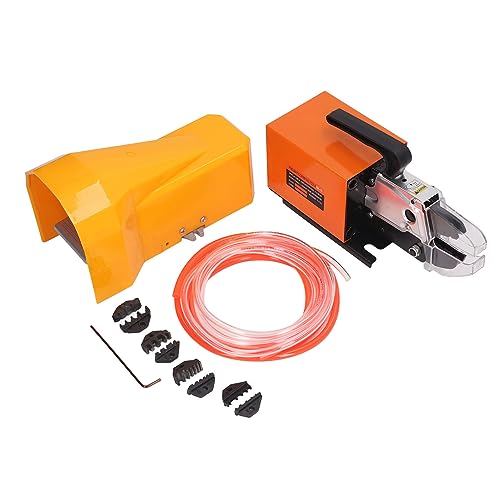 Air Power Wire Crimper, Pneumatische Presszange mit 4 Einsätzen, 16mm² Kapazität - Schneller Wechsel, Hohe Effizienz, Vielseitig für Kabel und Aderendhülsen von PODSJD