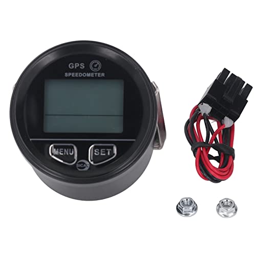 Digitaler Tachometer mit GPS, LED Display, Wasserdicht, 0-999 KM/H, für E - Bike und Motorrad - Aluminiumlegierung, Präzise Geschwindigkeit, Ideal für Fahrrad und Auto von PODSJD