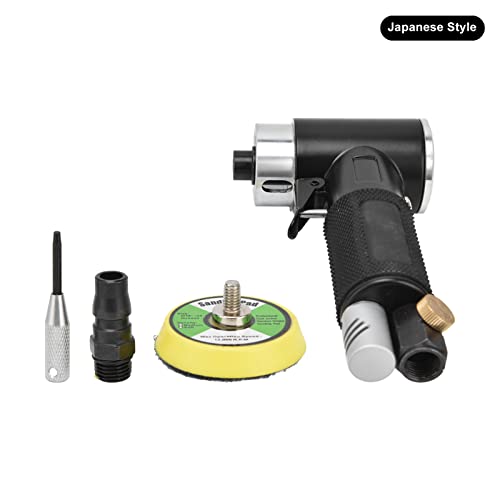 Druckluftgeräte 2in Air Sander Kit, 12000rpm, 0,6-0,8MPA - Hochleistungs - Pneumatischer Polierer, Kompakt für Kleine Räume, Ideal für Karosserie und Feinarbeiten (Japanischer Stil) von PODSJD