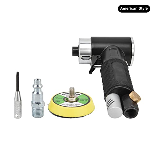 Druckluftgeräte 2in Air Sander Kit, 12000rpm, 0,6-0,8MPA - Hochleistungs - Pneumatischer Polierer, Kompakt für Kleine Räume, Ideal für Karosserie und Feinarbeiten (US -Stil) von PODSJD