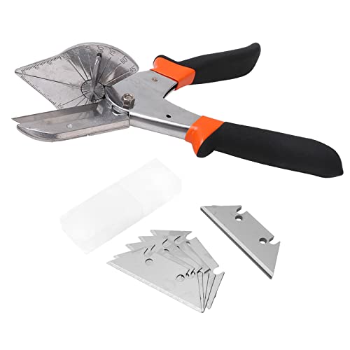 Winkelschere verstellbar, Seitenschneider, Gehrungsschere, Edelstahl SK5, 10er Set - Ergonomisch & rutschfest, präzise Skalen, vielseitig für Kunststoff, PVC & Holz, tragbar und praktisch von PODSJD