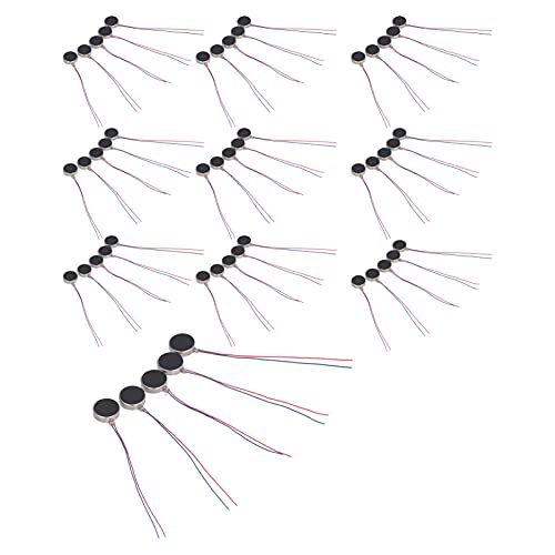 Flacher Vibrationsmotor, 5 W Leistung, 3 V Spannung, kompakte Knopfform – geräuscharm, lange Lebensdauer 72 Stunden Dauerbetrieb, ideal für Uhren, Telefone, Tablets und Wearables von PODSJD