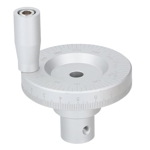 Handwheel Drehgriff 8mm Innendurchmesser, Aluminiumlegierung, Hohe Präzision - 200 Skalen zur Feineninstellung, Sandgestrahlte Oberfläche, Für CNC Frästisch & Drehmaschine von PODSJD