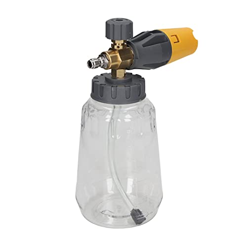 PODSJD Hochdruckschaum -Generatorspray -Kern, 1L -Topf mit großer Kapazität, Messingdüse - sogar Sprühen, rotierbarer Mehrwinkelschaum, Autowaschanlage und Haushaltsreinigung (Type 2) von PODSJD