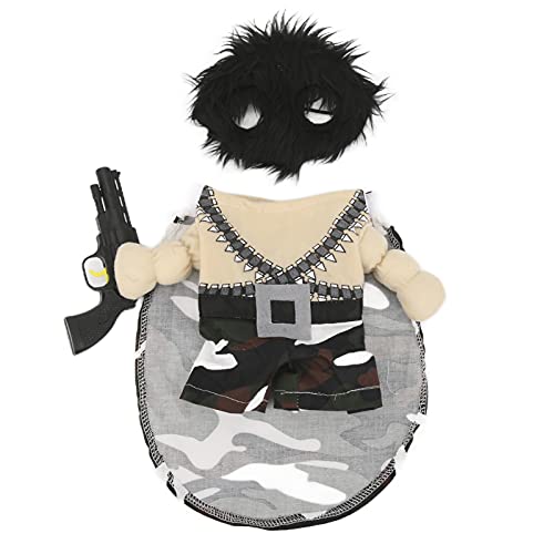 Hundekostüm - atmungsaktive weiche Polyester Haustierkleidung, komfortable den ganzen Tag über Kleidung, niedliches lustiges Design für Halloween -Weihnachtsgeburtstage, (Type 4) von PODSJD