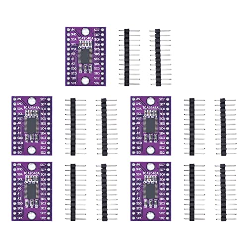 I2C Multiplexer -Modul - Einstellbare Adresse 0x70 bis 0x77, steuert bis zu 64 Geräte, kompatibel mit 3V und 5V -Logik, ideal für Mikrocontroller -Projekte, 5 Sätze mit Pin -Header I2C Multiplexer -Modul - Einstellbare Adresse 0x70 bis 0x77, steuert bis zu 64 Geräte, kompatibel mit 3V und 5V -Logik, ideal für Mikrocontroller -Projekte, 5 Sätze mit Pin -Header von PODSJD