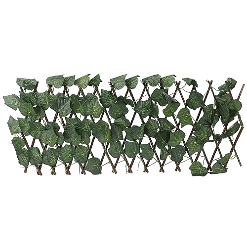 Künstliche Heckzauntafel - langlebiger Weidenholz -Holz -Topiary, blockierender Datenschutzbildschirm, erweiterbare Größe für den Gebrauch im Innenbereich, 200x28 cm vollständig (type 4) von PODSJD