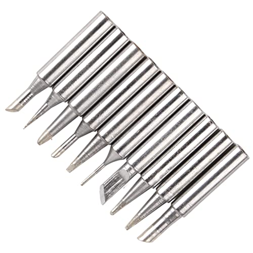 Löttipps Set - Sauerstoffkupfer, leicht zu Blech und Diamagnetisch, 10 Typen für verschiedene Lötanforderungen, kompatibel mit 936 937 938 969 8586 852d Stationen (type 1) von PODSJD