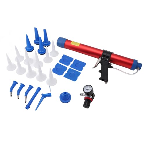 Luft Kartuschenpistole Pneumatische Spritzpistole - Hohe Effizienz & Arbeitsersparnis, Gleichmäßige Klebstoffdosierung, Für Profi - Dekoration & Autoarbeiten, 600ml von PODSJD