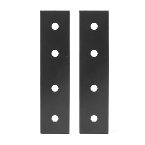 Metallverbindungsplatte - Aluminiumlegierung mechanischer Stecker und dauerhafte, schwere Lastkompressionsfestigkeit, Möbel- und Rahmengebäude, 2pcs 4 - Lochhalterungen (type 2) von PODSJD