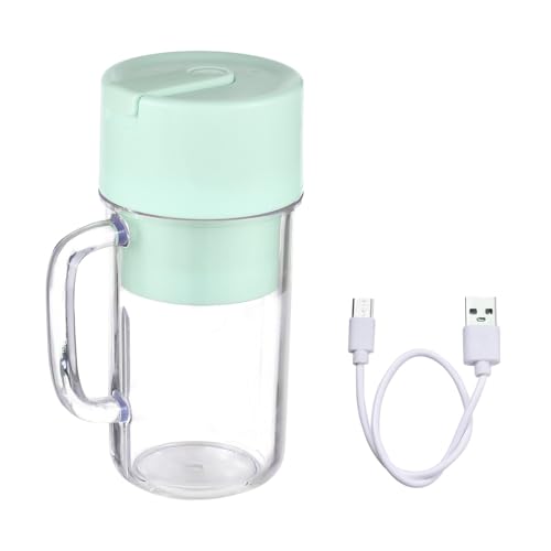Mini Smoothie Blender mit 6 Edelstahlklingen – Tragbarer USB C Mixer 340ml IP67 wasserdicht für Shakes, Säfte, Reisen & Büro von PODSJD