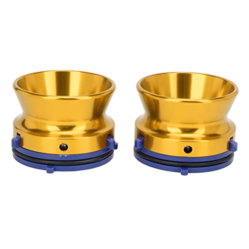 NAB Hub Adapter 10 Zoll Polierter Aluminiumgriff Stabile Konstruktion Für Revox Akai Teac Tonbandgeräte (Gold) von PODSJD