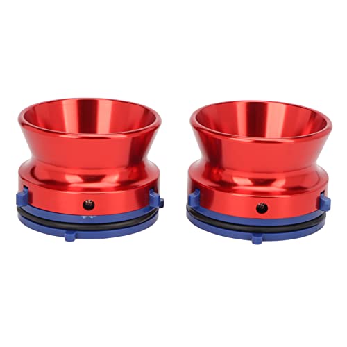 NAB Hub Adapter 10 Zoll Polierter Aluminiumgriff Stabile Konstruktion Für Revox Akai Teac Tonbandgeräte (Rot) von PODSJD
