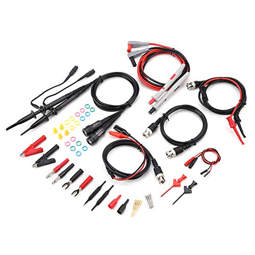 Oszilloskop Tastkopf Set - 16 Markierungsringe, Gelbe Schutzkappen, Kapazitätsregler, Mehrkanal - Identifikation, Elektronik Testgerät Zubehör von PODSJD
