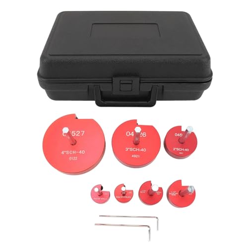 PE + Wasserleitung Entgrater, Rohrentgrater für PE, PVC und PPR Rohre, 8 - teiliges Set 20mm - 63mm - Effiziente Rohrvorbereitung, robustes Fasenschneidewerkzeug, ideal für Heimw (7pcs) von PODSJD