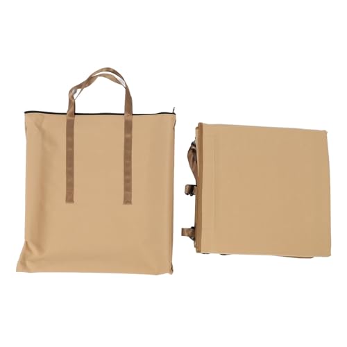 PODSJD Auto Rücksitz Matratzenverlängerung, Faltbare Erweiterungsplatte aus Oxfordstoff und Holzfaserplatte, OD Grün - stabile Nutzung, vielseitig Camping - und reisefreundlich für SED (Khaki) von PODSJD