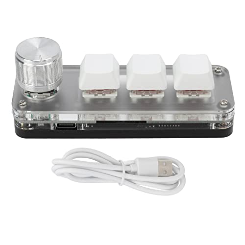 PODSJD Benutzerdefinierte RGB -Tastatur - 3 Multi -Funktions -Verknüpfung, Einstellbarer Steuerung, Stecker und Spielen Sie USB - C, Bürospiel -Musikgebrauch, kompaktes tragbares Design PODSJD Benutzerdefinierte RGB -Tastatur - 3 Multi -Funktions -Verknüpfung, Einstellbarer Steuerung, Stecker und Spielen Sie USB - C, Bürospiel -Musikgebrauch, kompaktes tragbares Design von PODSJD