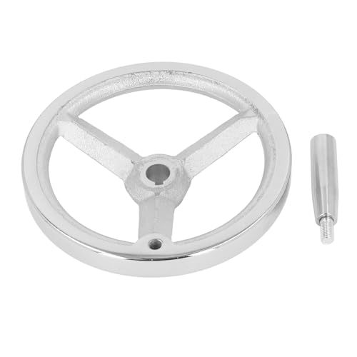 PODSJD Gusseisenhandrad, verchromt plattiert, 1 PC mit Schraubenlöchern - lebiger und robuster Build, glatte Drehung, idealer Ersatz für Werkzeugmaschinen und Drehmaschinen PODSJD Gusseisenhandrad, verchromt plattiert, 1 PC mit Schraubenlöchern - lebiger und robuster Build, glatte Drehung, idealer Ersatz für Werkzeugmaschinen und Drehmaschinen von PODSJD