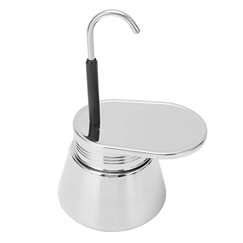 PODSJD Kaffeemaschine Kaffeemaschine Kaffee, einzelne Tube Mokka -Topf, Edelstahl 8oz - Easy Operation Quick Brew, tragbar für Camping- und Heimnutzung, klassisches Design mit (type 1) von PODSJD