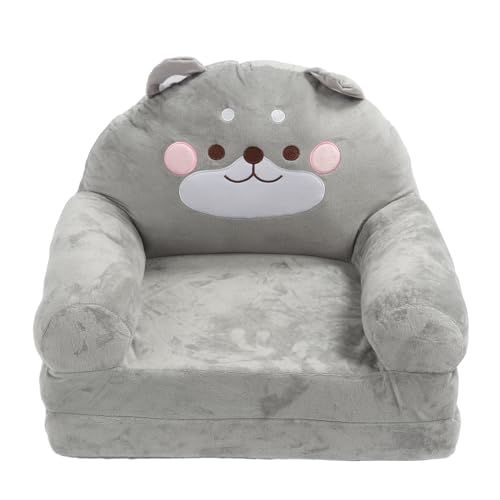 PODSJD Kinderfaltungssofa, Cartoon Tierdesign, Faltbare tragbare - bequemes haltbares Material, Mehrzweck -Nutzung für Kinderzimmerspielzimmer (Type 1) von PODSJD
