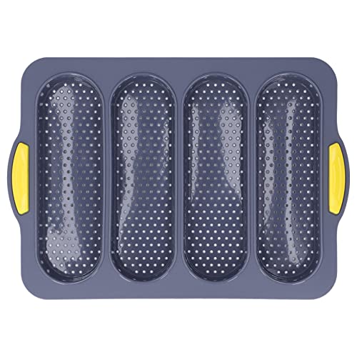 PODSJD Silikon-Backform – flexible antihaftbeschichtete Brotform, einfaches Entformen mit Entlüftungsloch-Design, wärmeisolierender Griff für sichere Verwendung, lebensmittelechtes (type 1) von PODSJD