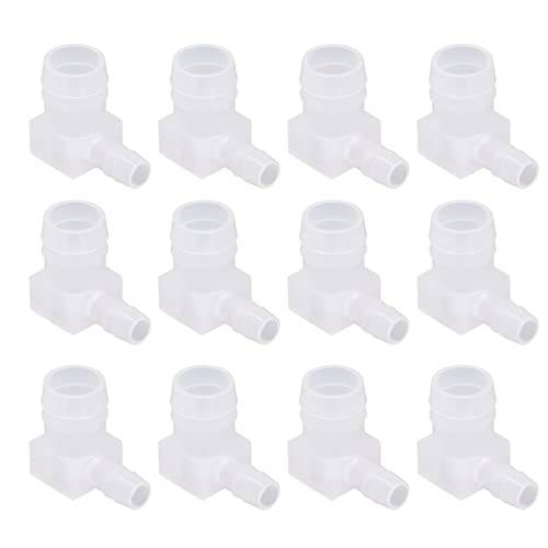 Plastikschlauch Barb Fitting - Haltbares PP -Material, & Verschleiß, starke chemische Stabilität für Wasserversorgung und Sanitär, 1/2 Zoll (type 1) von PODSJD