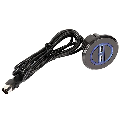 Power -Liegeschalter - Haltbarer ABS -Taste -Rundschalter, Dual -USB -Ladevorgang, kompatibel mit Stromsektormotoren, Sitzplätzen für Heimkino, fünf Pin -Anschluss von PODSJD