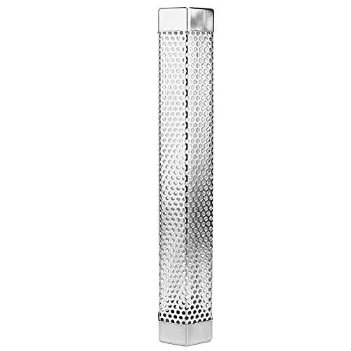 Edelstahl Räucherbox Smoke Tube - rostfrei 304er, pellet smoker & gasgrill zubehör, groß 12 Zoll, kalträuchern, hexzylindrisch gegen Wegrollen, easy clean, für Fleisch, Gemüse & Käse Edelstahl Räucherbox Smoke Tube - rostfrei 304er, pellet smoker & gasgrill zubehör, groß 12 Zoll, kalträuchern, hexzylindrisch gegen Wegrollen, easy clean, für Fleisch, Gemüse & Käse von PODSJD