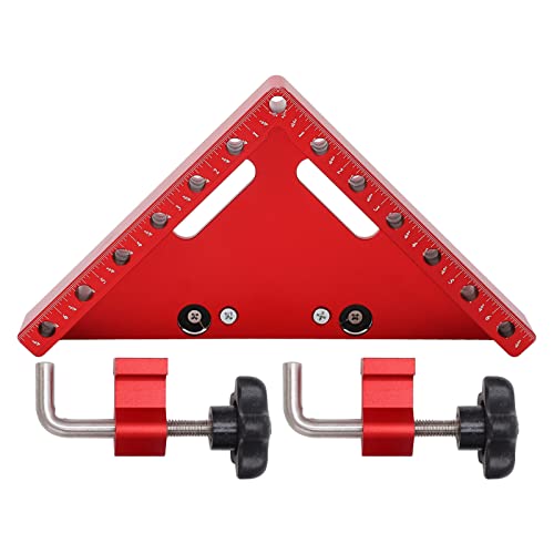 Right Angle Clamp Winkelspanner 90 Grad - Präzise Winkelmessung, Feste Fixierung mit 2 Klemmen, Ideal für DIY Möbel & Schränke, Aluminiumlegierung, 2 Stück von PODSJD