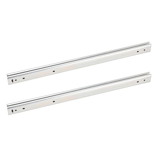 Schubladenrutschen, 400 -mm -Metallkugellager, Seitenmontage 3 - Abschnitt Voller Verlängerung - Glätterer Betrieb, schwere Duty 17-38 kg Ladung, ideal für Schränke RV -LKW von PODSJD
